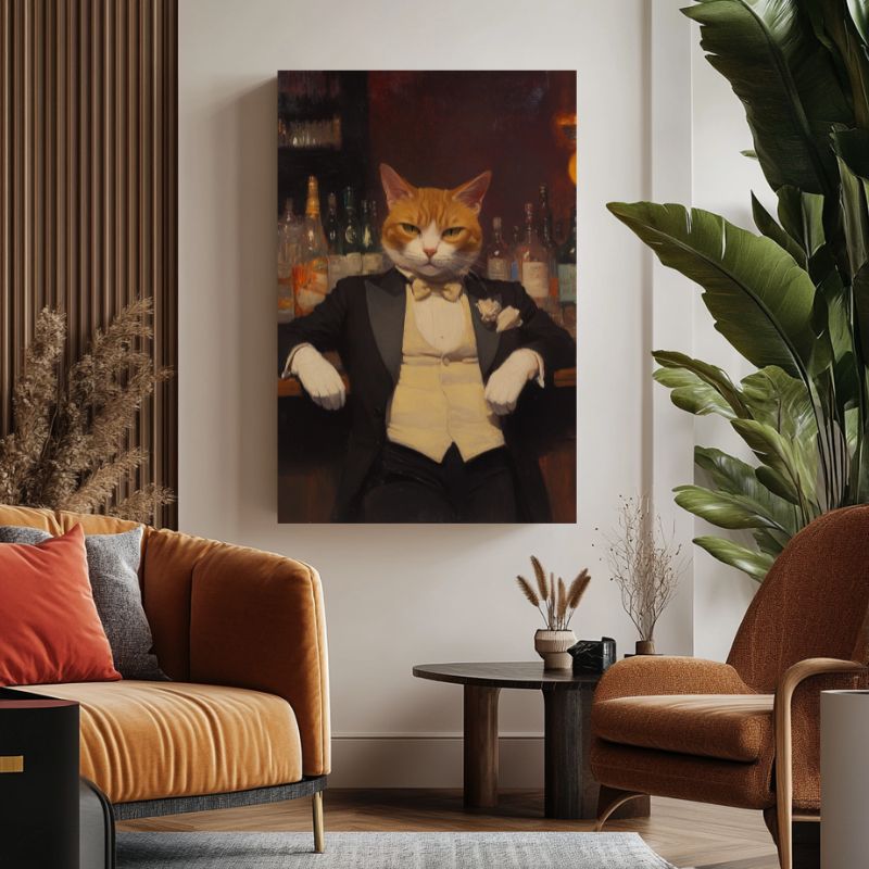 Tableau_chat_en_costume_elegant