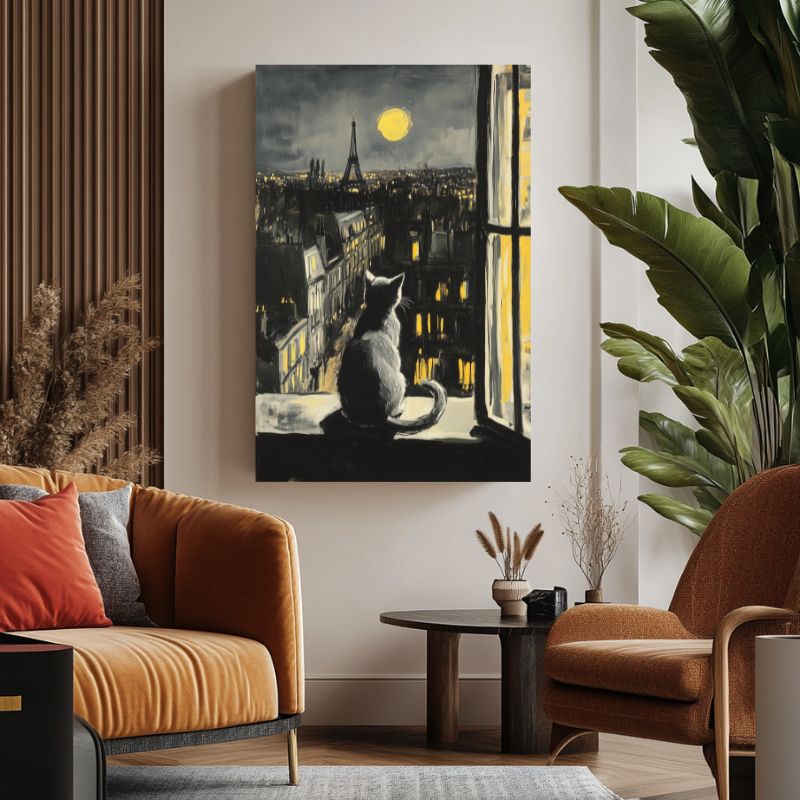 Tableau_chat_gris_pour_salon