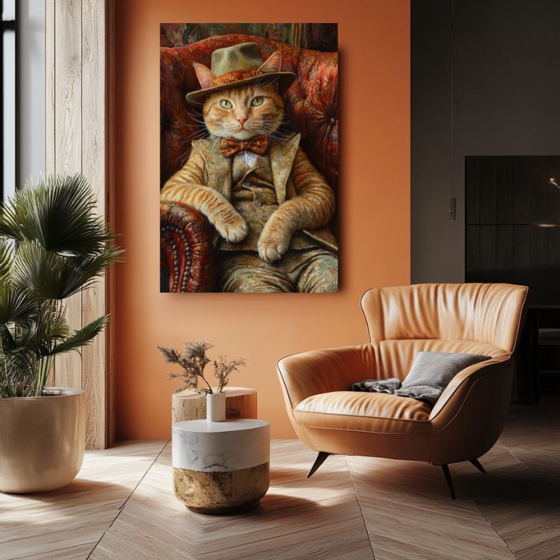 Tableau_chat_habille_decoratif