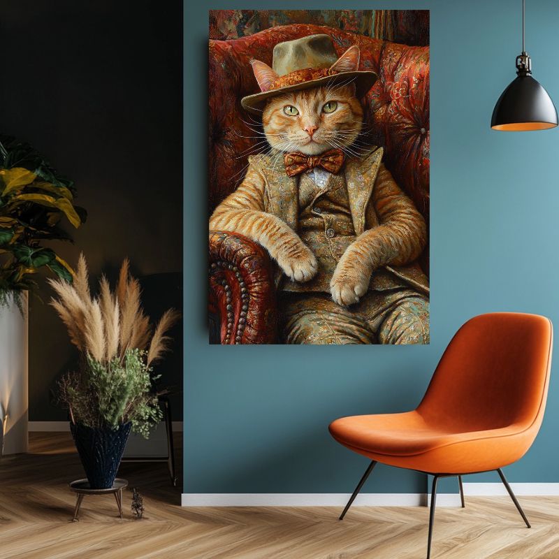 Tableau_chat_habille_gentleman