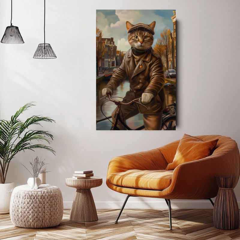 Tableau_chat_humain_pour_salon