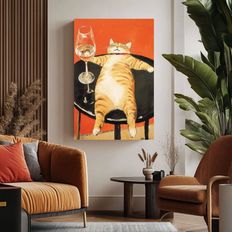 Tableau_chat_humoristique_salon