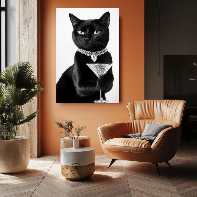 Tableau_chat_noir_et_blanc_salon