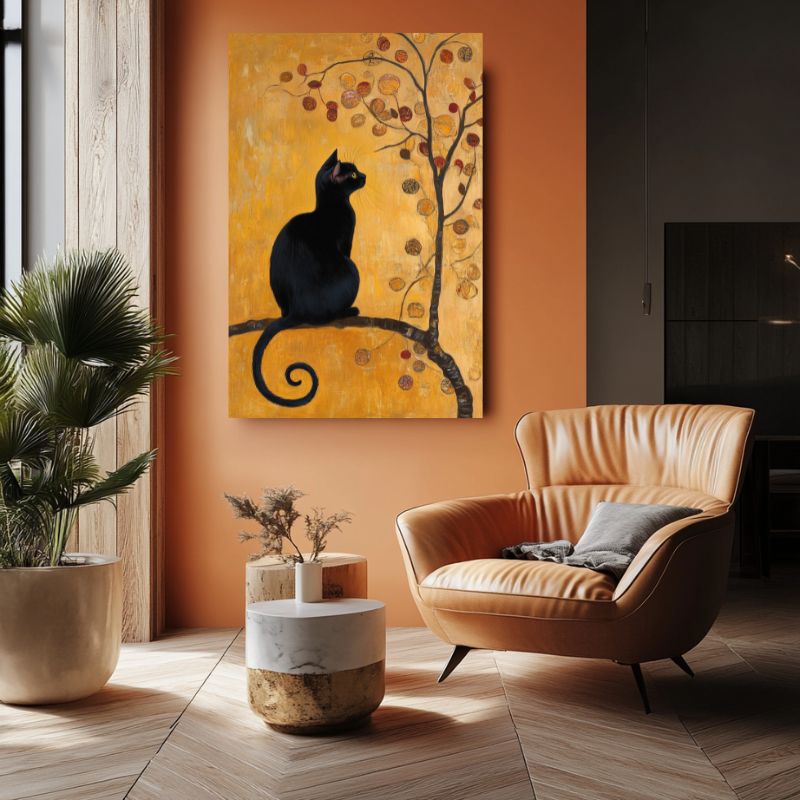 Tableau_chat_noir_salon