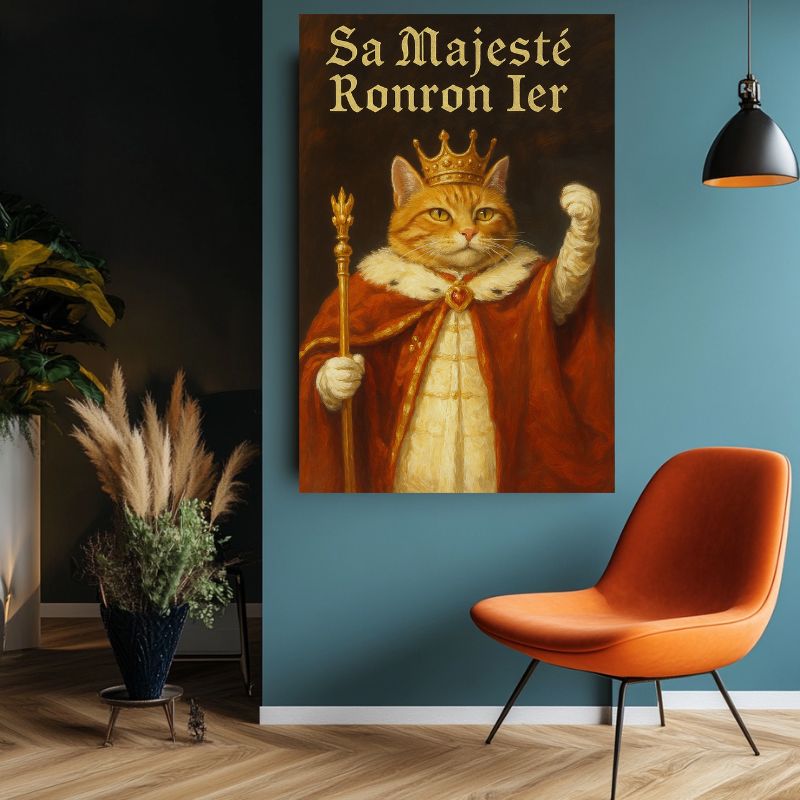Tableau_chat_royal_couronne