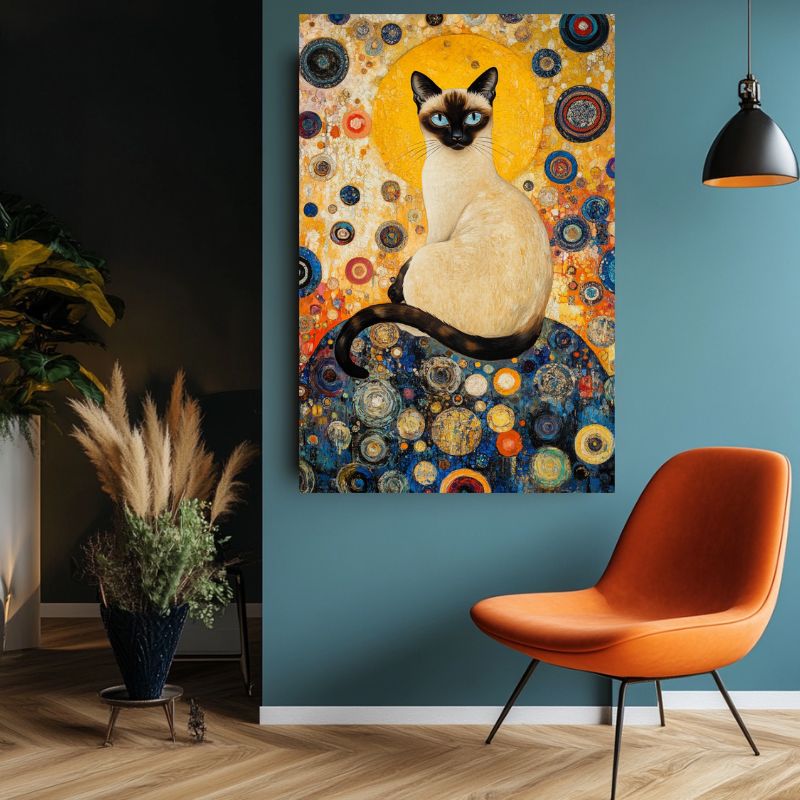 Tableau_chat_siamois_artistique