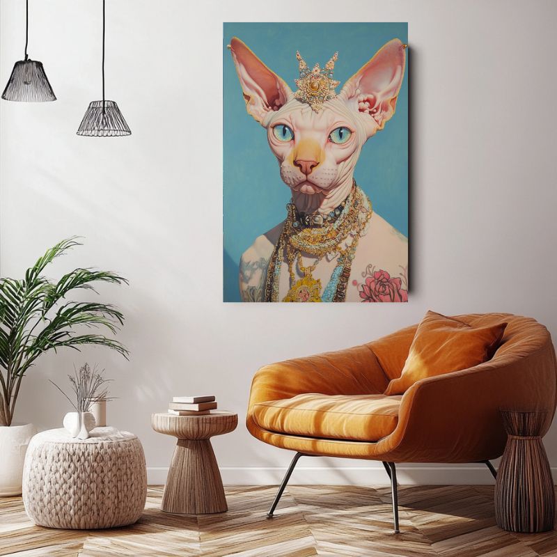 Tableau_chat_sphynx_decoratif