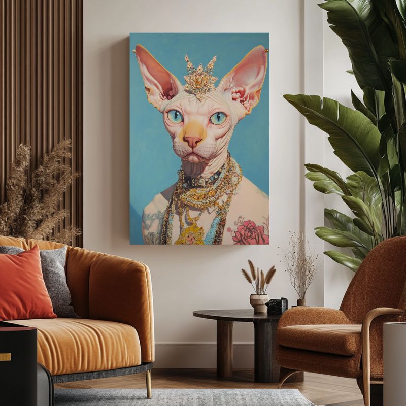Tableau_chat_sphynx_royal