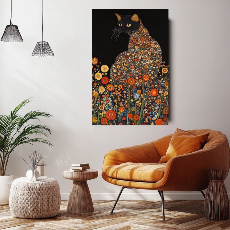 Tableau_chat_stylise_artistique