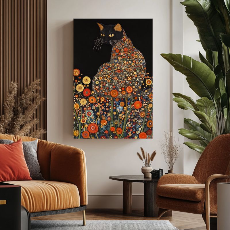Tableau_chat_stylise_decoratif