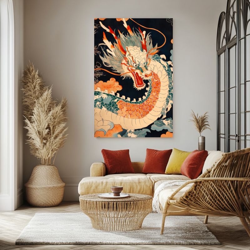 Tableau_dragon_japonais_traditionnel