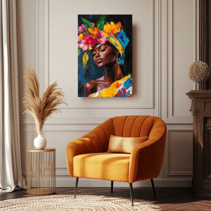 Tableau_femme_africaine_colore