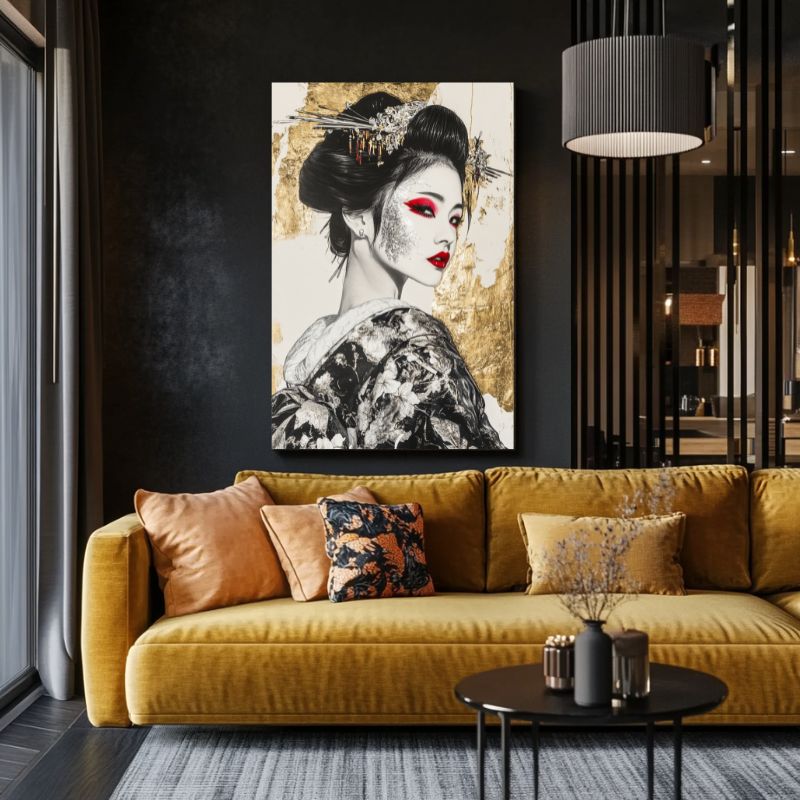 Tableau_japonais_geisha_elegant