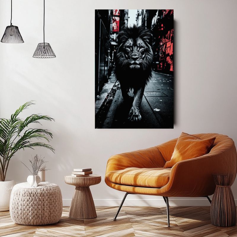 Tableau_lion_moderne_design