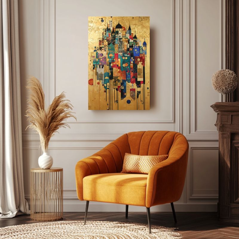 Tableau Oriental Abstrait