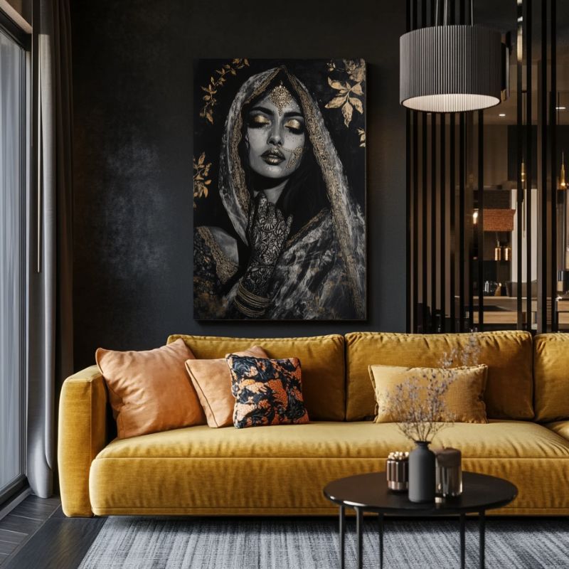 Tableau_oriental_femme_dore