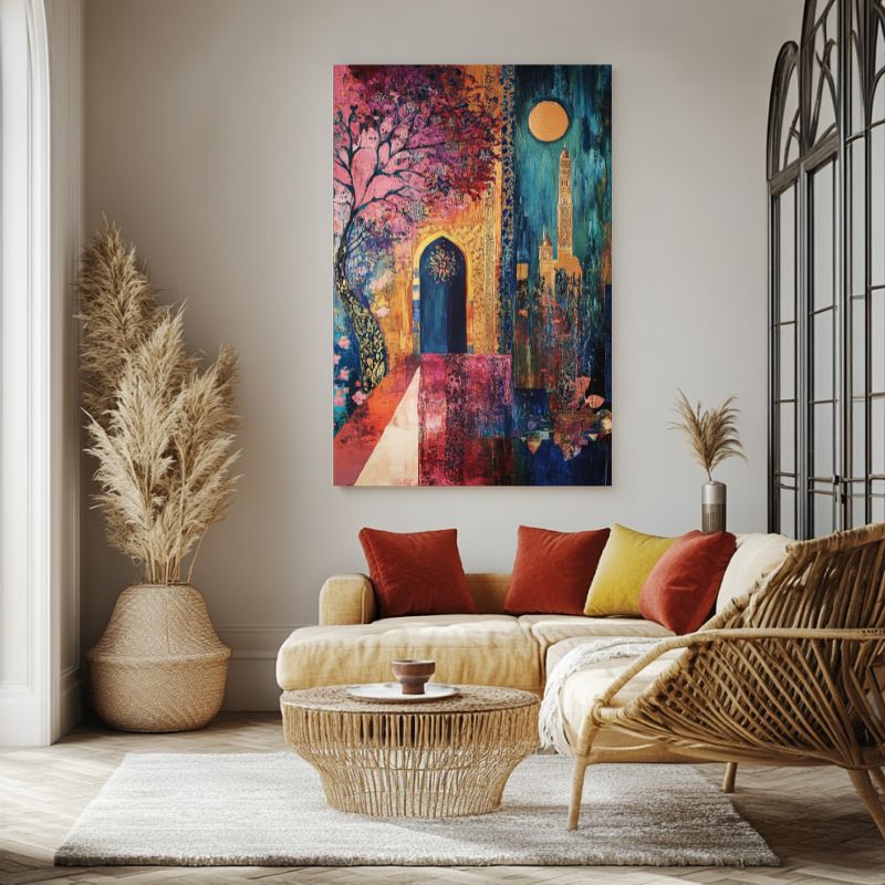 Tableau_oriental_porte_coloree