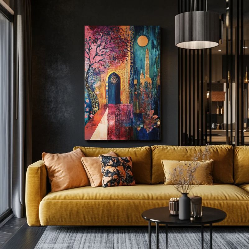 Tableau_oriental_porte_ornee