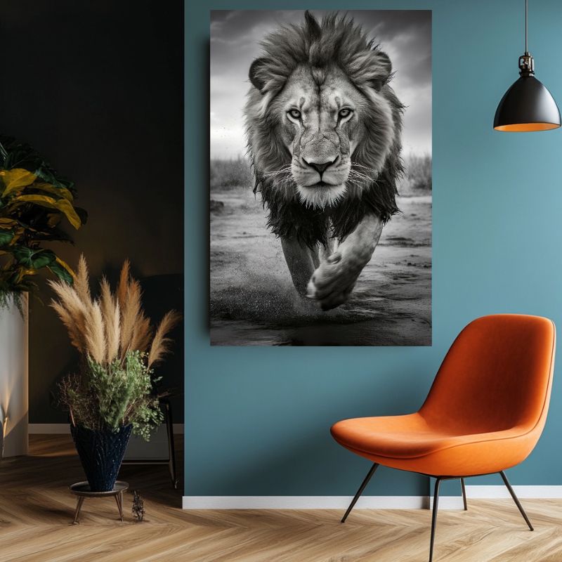 Tableau Photo Lion