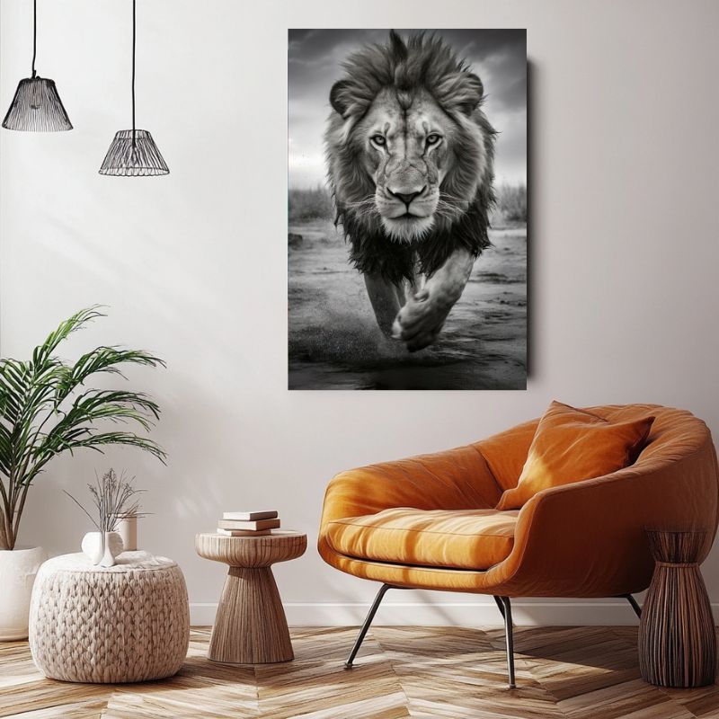 Tableau Photo Lion