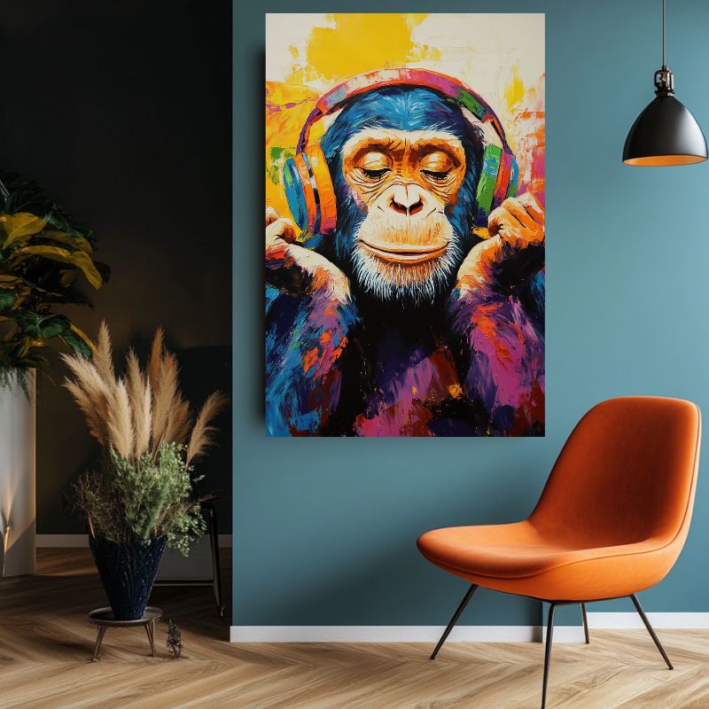 Tableau_singe_avec_casque_colore