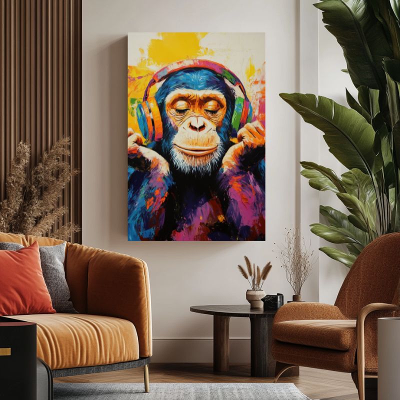 Tableau_singe_avec_casque_musique