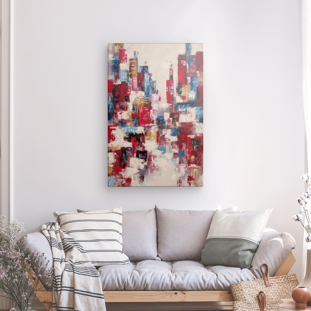 Tableau Abstrait Immeuble