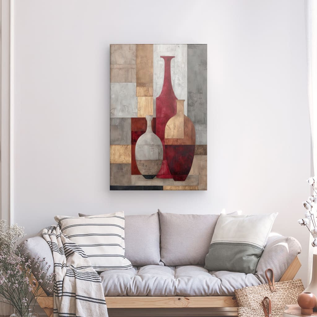 Tableau Abstrait Poterie Grecque