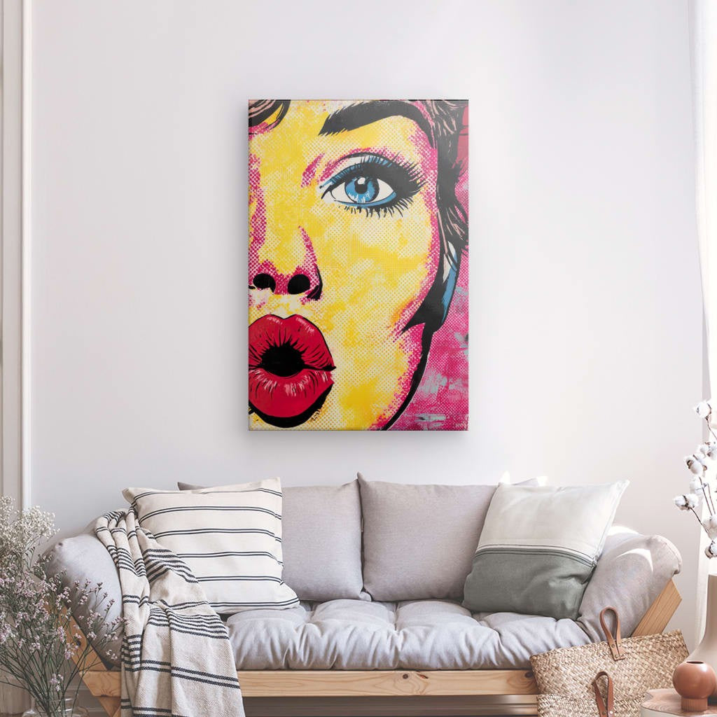Tableau Pop Art Bouche
