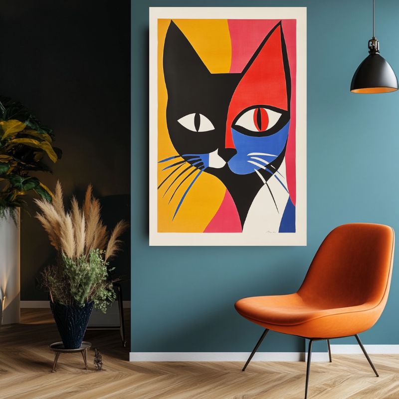 Tableau_tete_de_chat_colore
