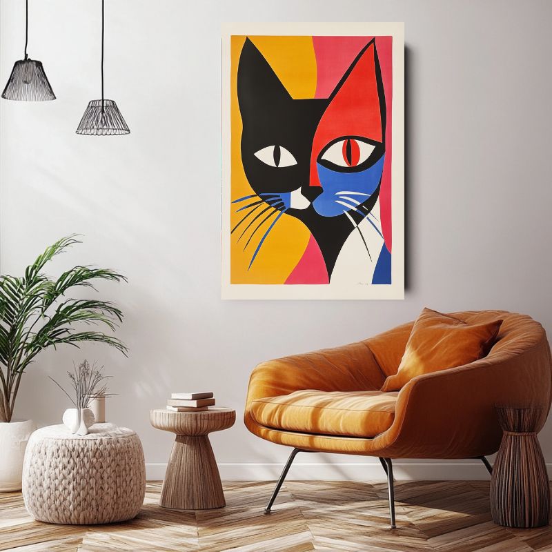 Tableau_tete_de_chat_design