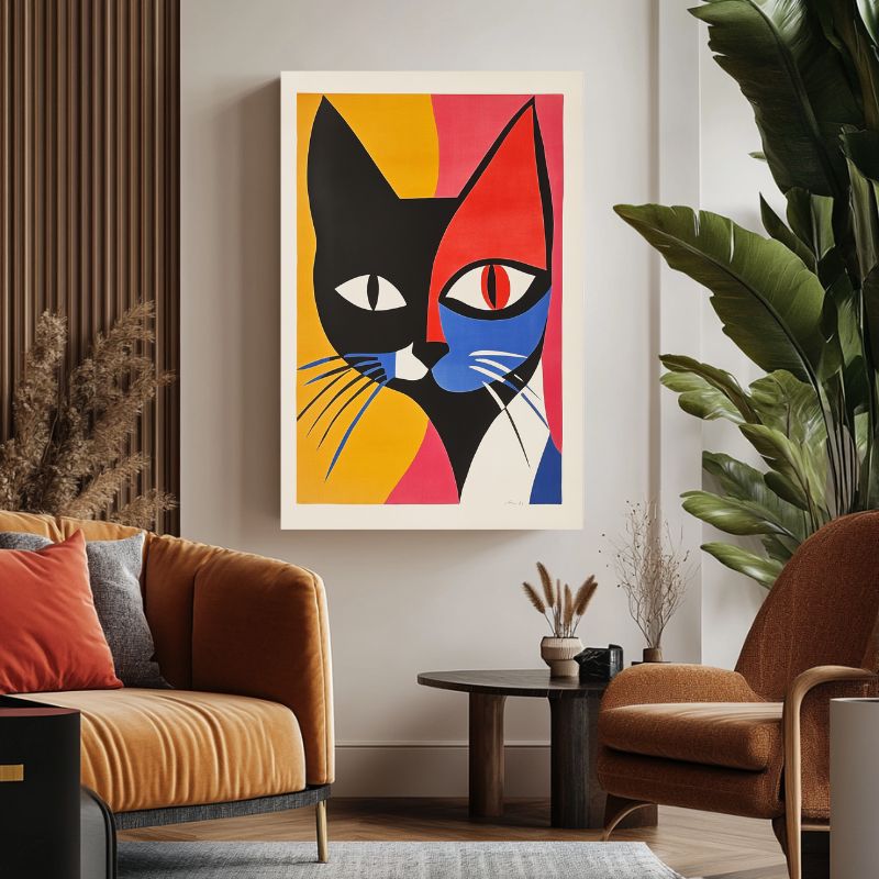 Tableau_tete_de_chat_moderne