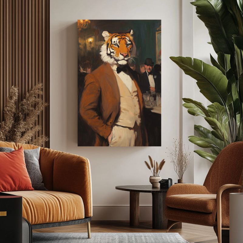 Tableau_tigre_humain_elegant