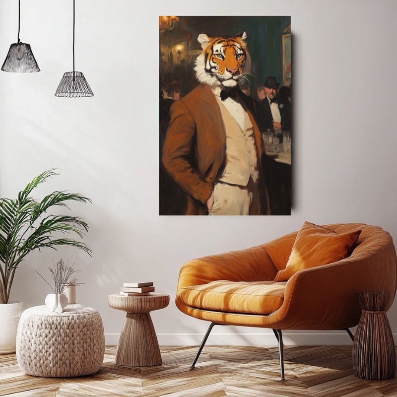 Tableau_tigre_humain_retro