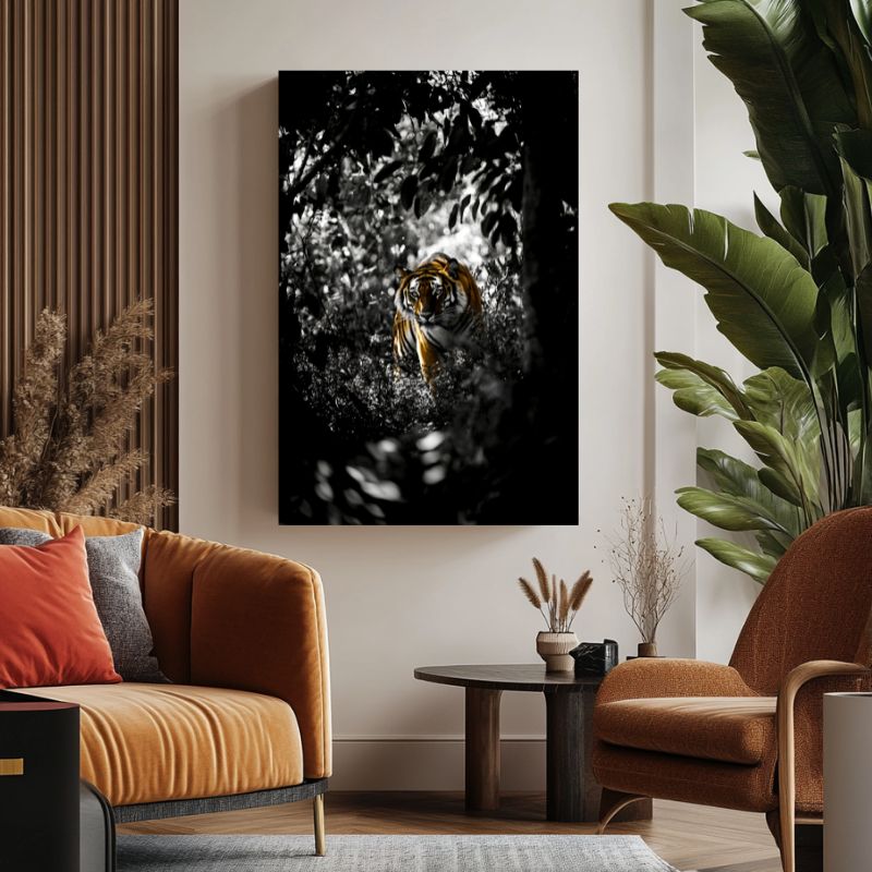 Tableau_tigre_jungle_sauvage