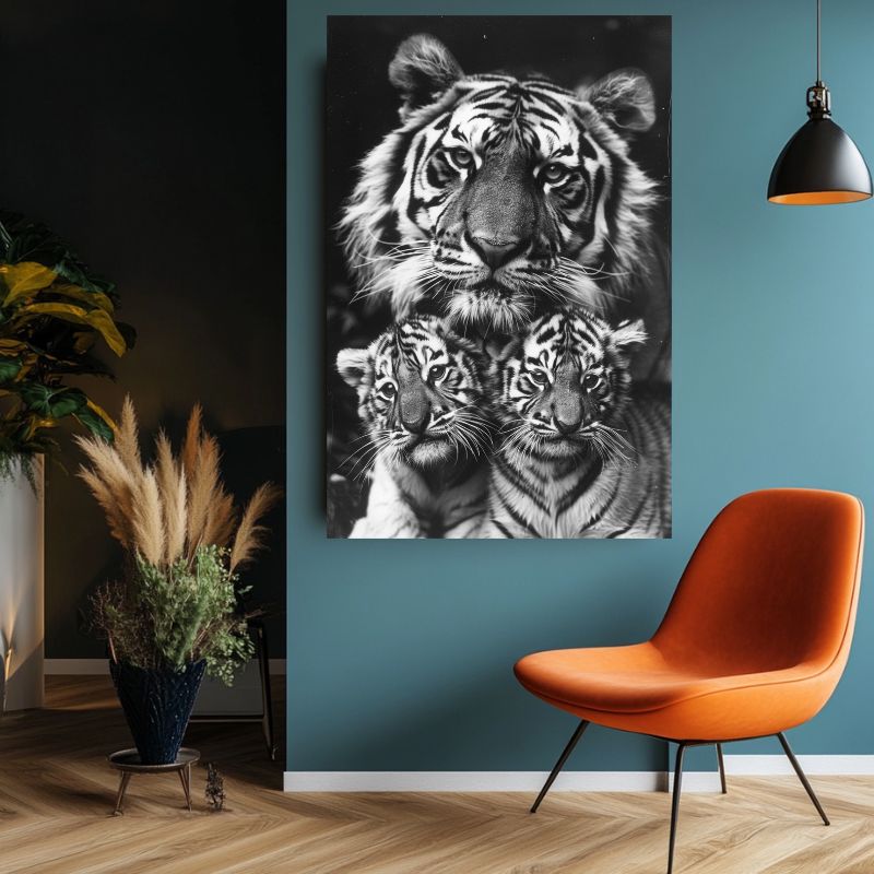 Tableau_tigre_original_famille