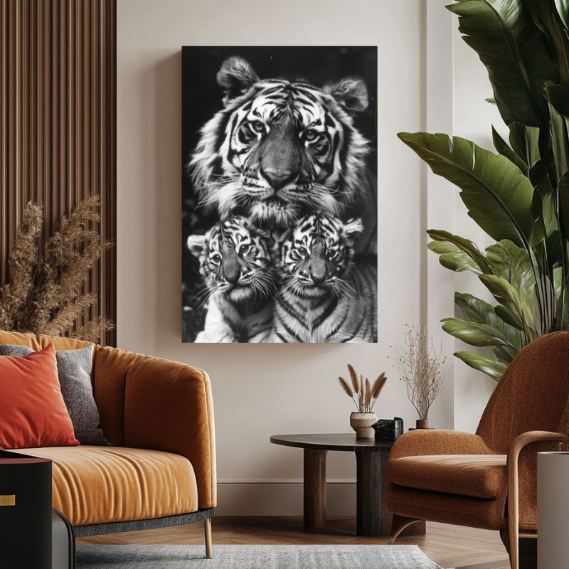 Tableau_tigre_original_noir_et_blanc