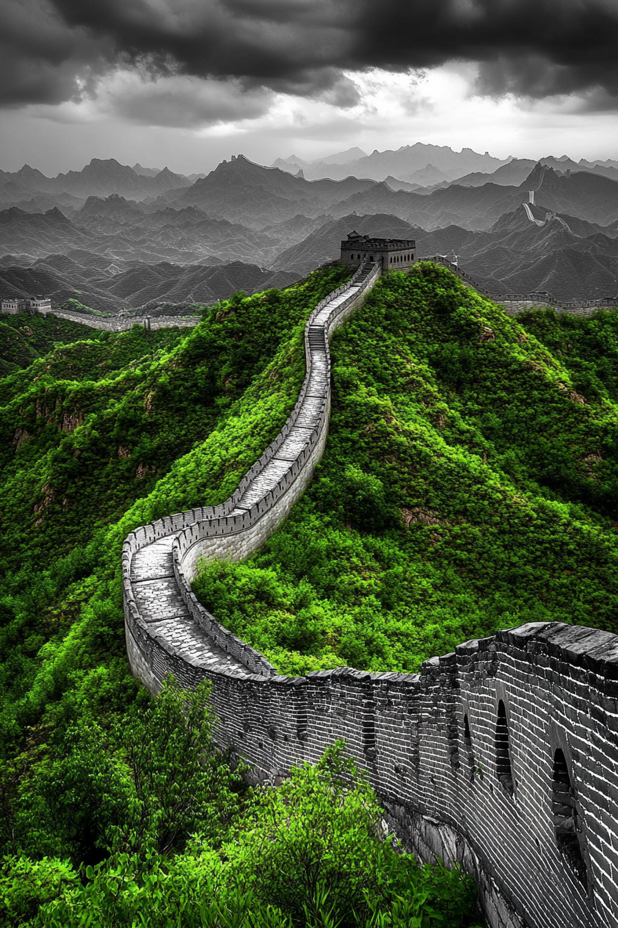 Tableau Vert Grande Muraille