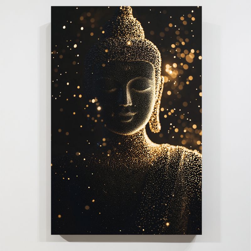 Toile_Bouddha relief