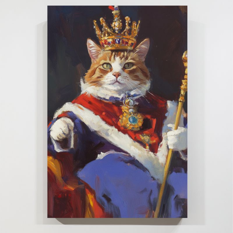 Toile_chat_avec_couronne