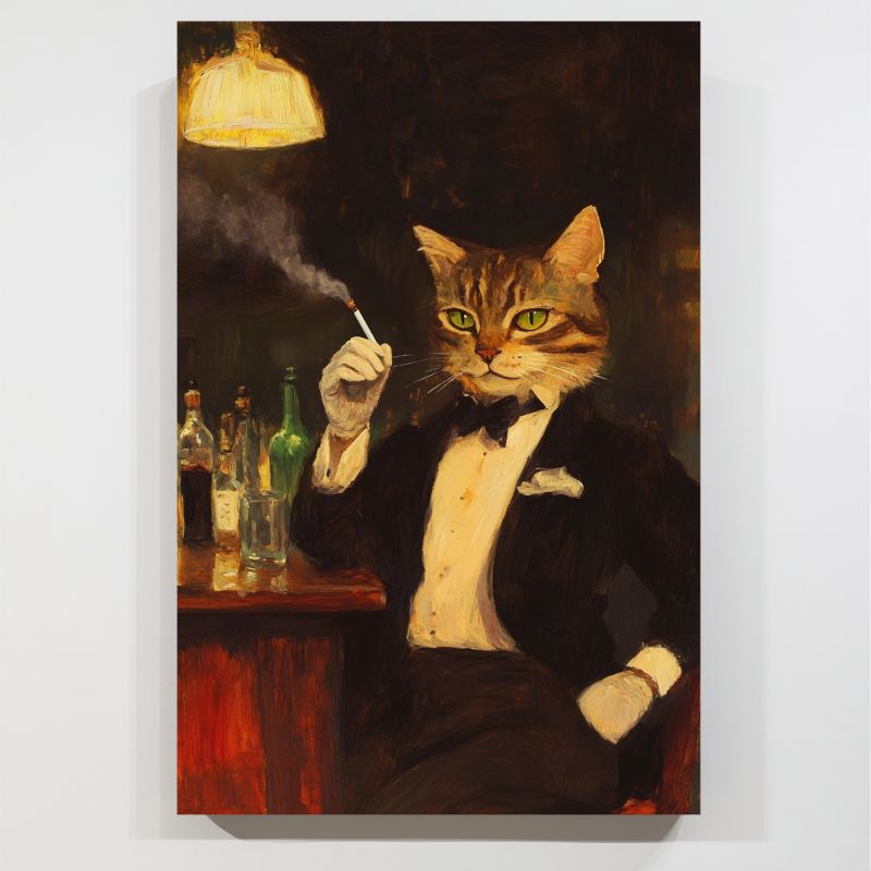 Tableau Chat qui Fume