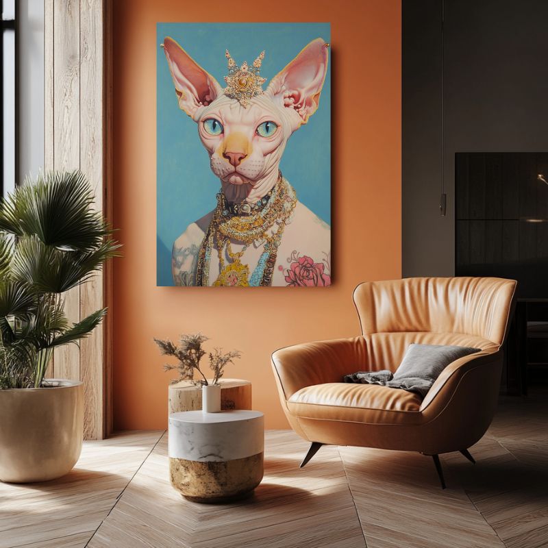 Toile_chat_sphynx