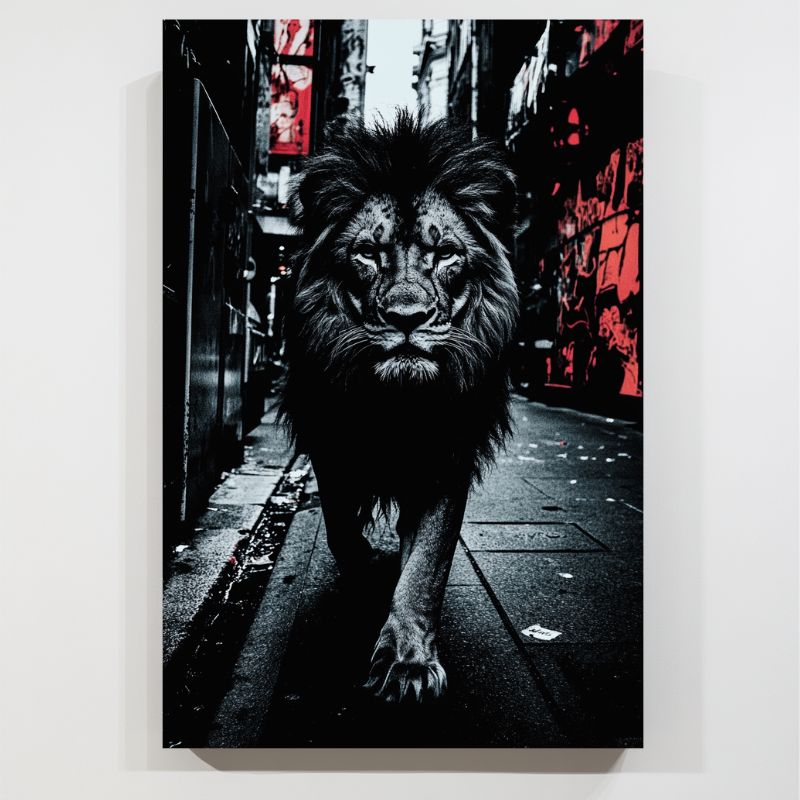 Toile_lion_moderne