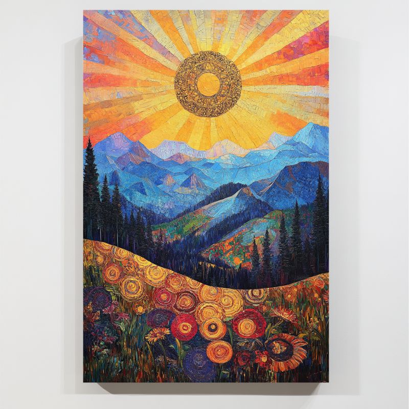 Toile_montagne_coucher_e_soleil