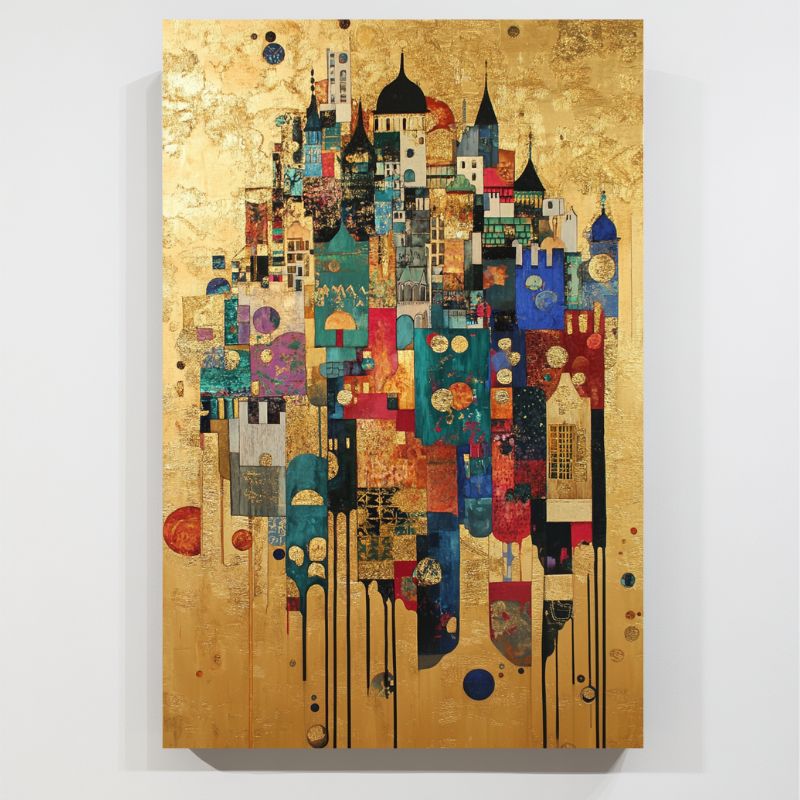 Tableau Oriental Abstrait
