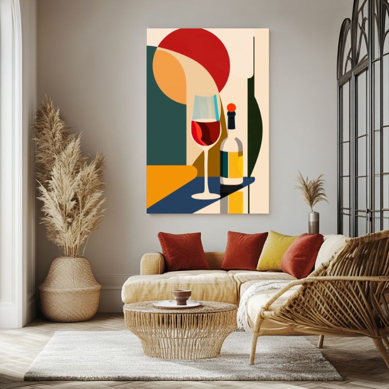tableau_abstrait_cuisine_verre_de_vin