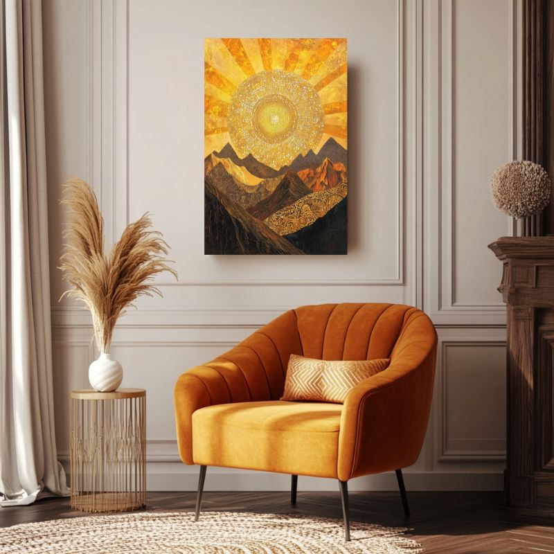 tableau_contemporain_montagne_geometrique