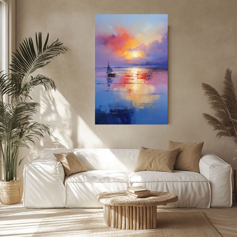 tableau_impressionniste_mer_reflets_colores