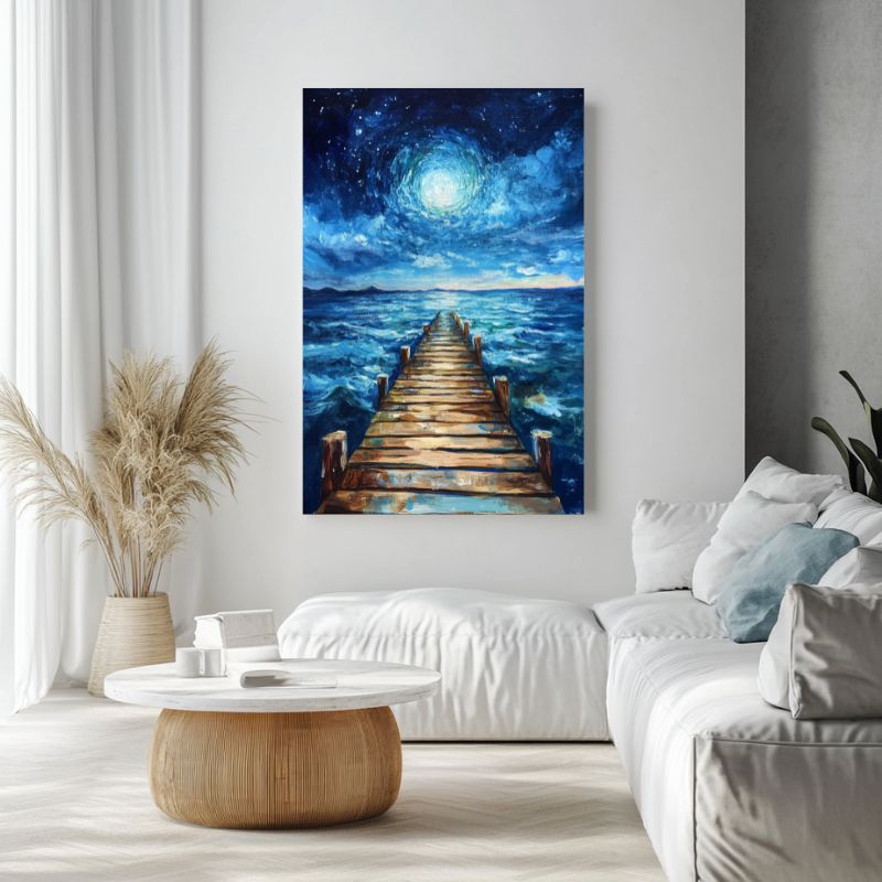 tableau_mer_avec_ponton_bois_etoile