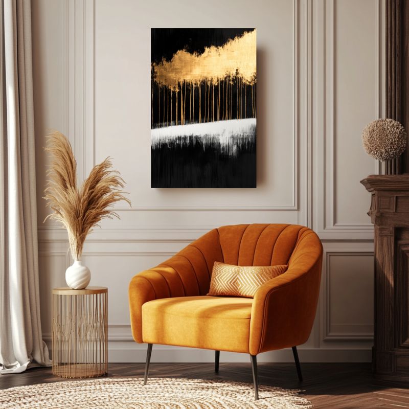 tableau_moderne_arbre_reflets_contrastes